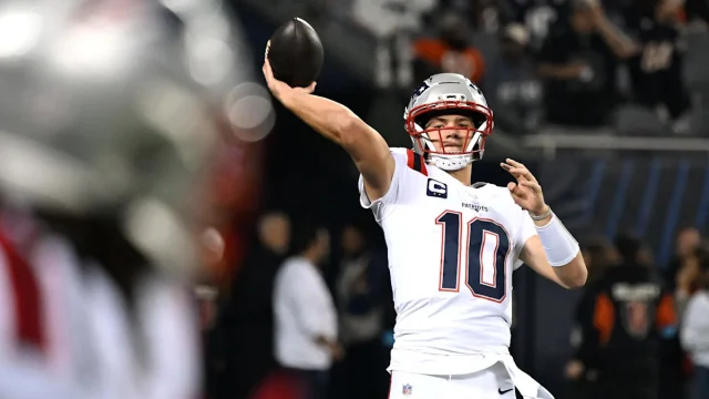 Drake Maye’s back! And is closing in fast on NFL’s passing yards lead