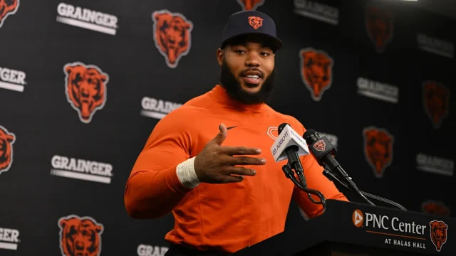 Ryan Poles says Bears aren't adopting 'F them picks' mindset with Jeffery Simmons trade, DT's impact on culture factored into deal