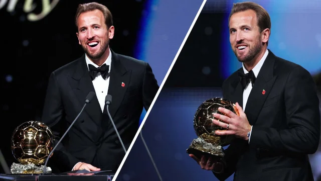 Harry Kane is crowned the 2026 Men's Ballon d'Or winner