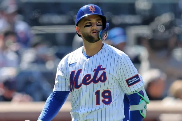Bo Bichette, who is 1 for 14 with eight strikeouts through his first three games this season, heard his first boos from Mets fans on Sunday. Said Bichette: “I thought my at-bats were terrible, too.”