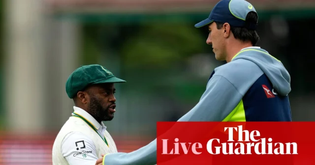 South Africa v Australia: third men’s cricket Test, day one – live