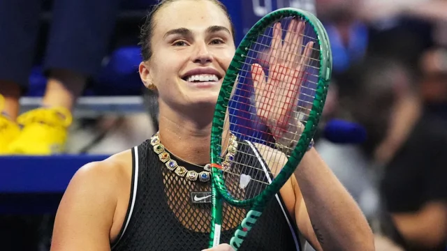 Aryna Sabalenka laughed off awkward moment at UFC 333
