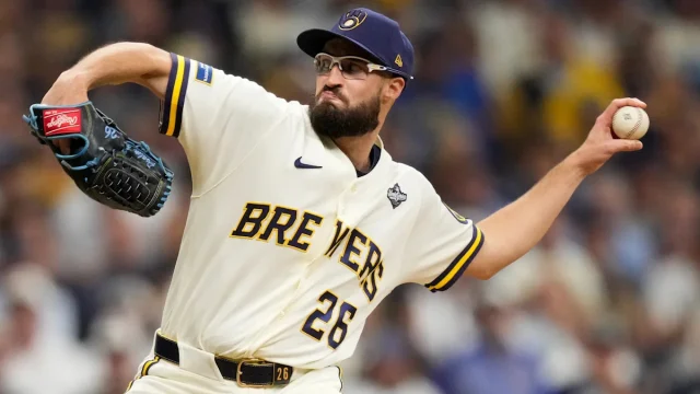 Brewers' Aaron Ashby breaks postseason scoreless relief record as World Series Game 4 goes to extras
