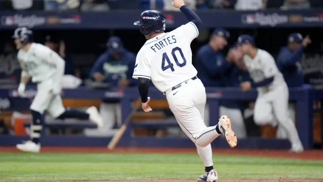 Nick Fortes scores walk-off run in World Series Game 4 for Tampa Bay Rays