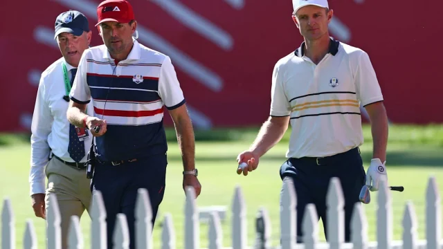 Keegan Bradley now accused of dressing down rules official at the Ryder Cup in angry outburst
