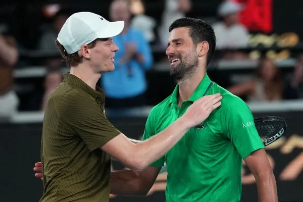 Jannik Sinner, 24, will take on Novak Djokovic, 39, on Friday at Wimbledon.