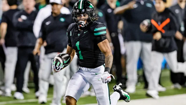 North Texas' Jahiem White commits highlight-worthy fumble while trying to hurdle for first down