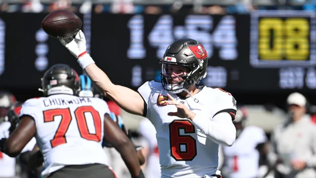 Baker Mayfield needs to attempt only 11 passes in Buccaneers' blowout win