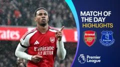 Arsenal beat Everton to go level on points with leaders Man City