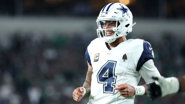 With the win, Cowboys QB Dak Prescott improves to 11-5 in his career against the Eagles.