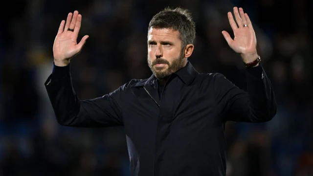 Manchester United coach Michael Carrick apologized to the club's fans after Wednesday's loss at Como.