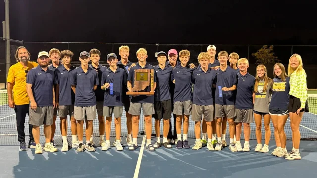 Delta boys tennis goes back-to-back with regional championship win over Westfield