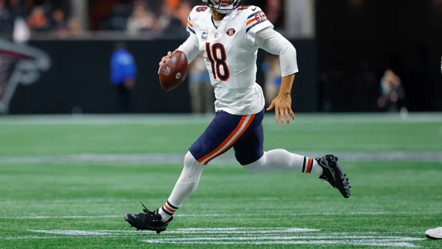 NFL fines Caleb Williams $11,941 for displaying "unauthorized logo" on his shoes in Week 6