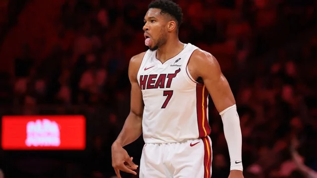 No one can stop Heat’s Giannis Antetokounmpo on tough and-1 vs. Pacers