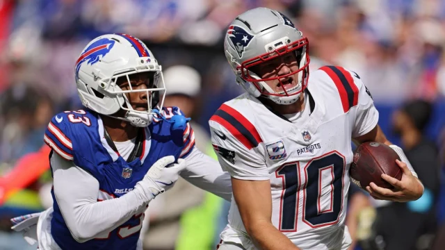 After Patriots QB Drake Maye threw for 269 yards and three TDs, Bills cornerback Dee Alford said the defense had issues getting the play communicated in a timely fashion because "sometimes the games can be super loud" at new Highmark Stadium.