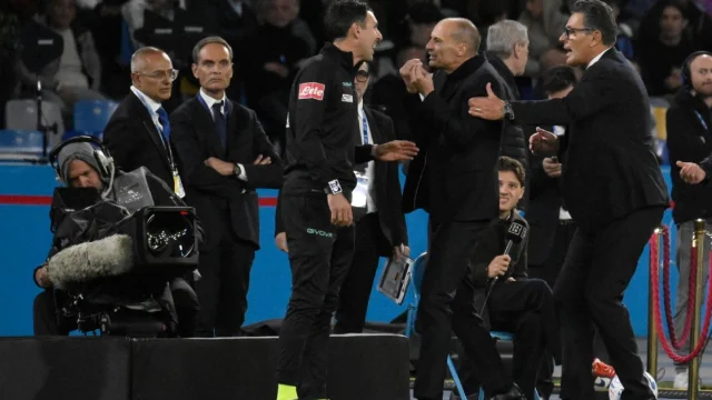 Napoli to appeal Allegri's two-match ban for insulting ref in Roma draw
