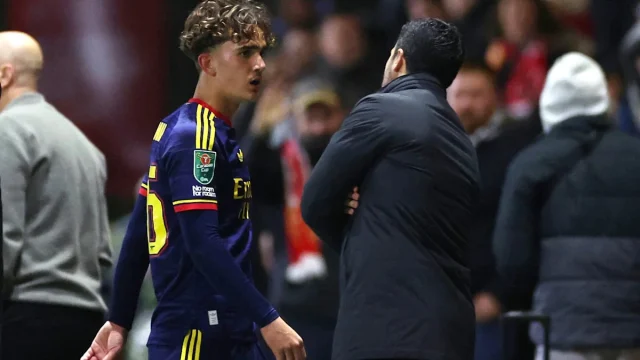 Mikel Arteta remains tight-lipped on Max Dowman reaction after 16-year-old’s red card