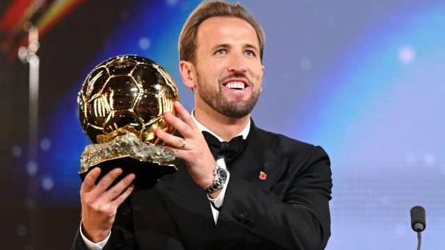Harry Kane has become just the fifth Englishman to win the Ballon d'Or award.