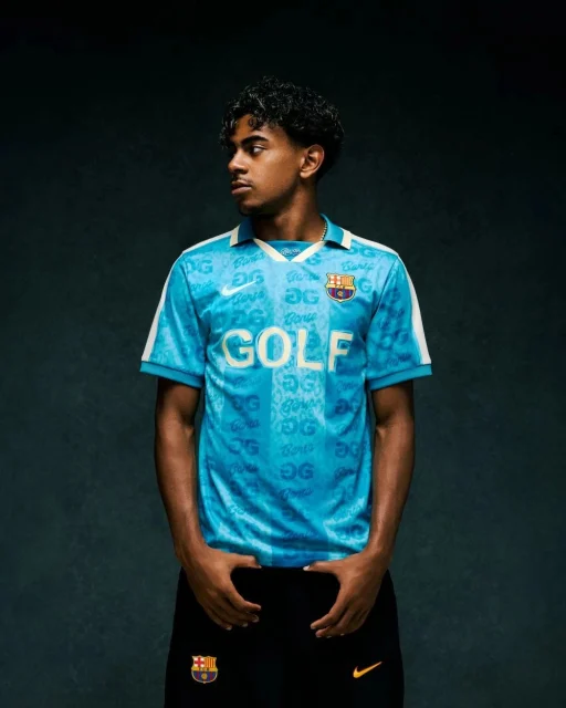 Why does Barcelona's jersey say GOLF? El Clasico kit explained