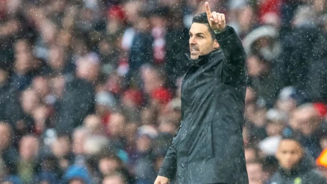 Arsenal manager Mikel Arteta was shown a yellow card during Saturday's win over Everton.