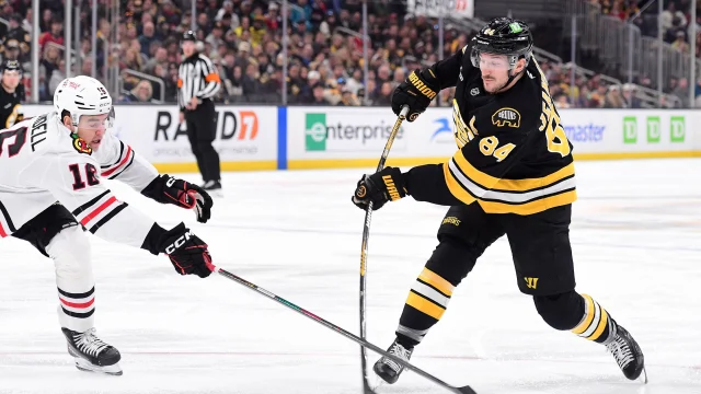 Three Unanswered Goals Give Bruins Comeback Win Over Blackhawks