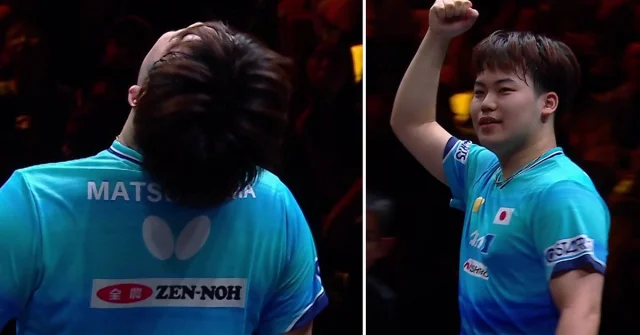 Sora Matsushima jublar efter segern i China Smash-finalen