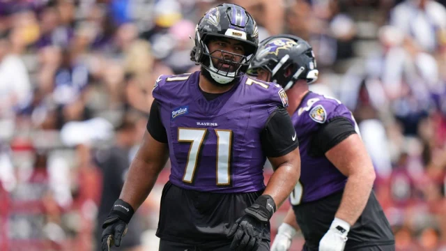 Sources: Ravens rookie G Olaivavega Ioane expected to miss time with MCL sprain