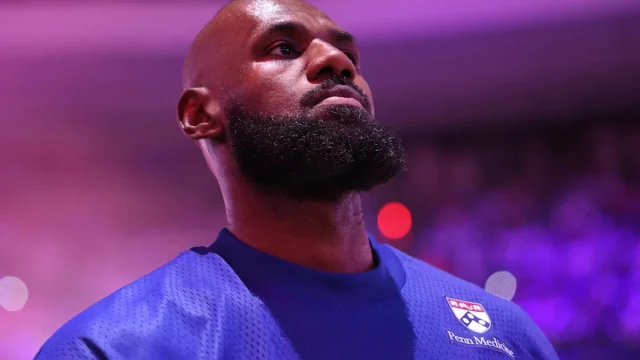 ‘In shock’ – Linda Cohn compares LeBron James’ golf swing during national anthem to a restless kid