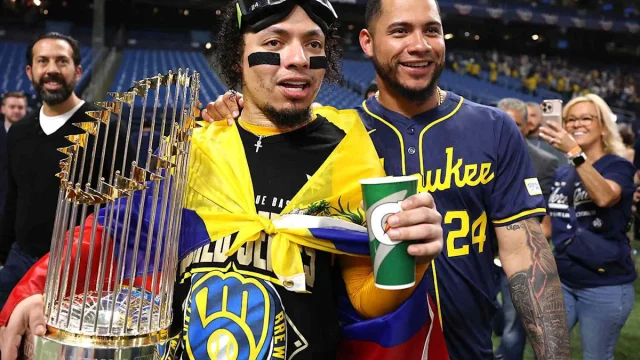 Red Sox Star Willson Contreras Goes Wild After Little Brother William Contreras Wins First World Series with Brewers