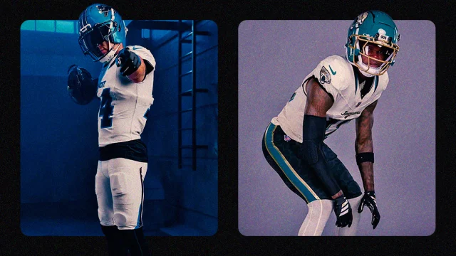 NFL Uniforms week 8 Detroit Lions Jacksonville Jaguars