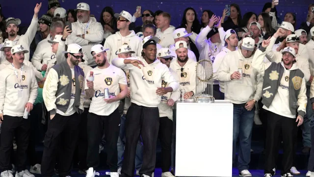 This Brewers World Series parade jacket costs $1,000 and is selling fast