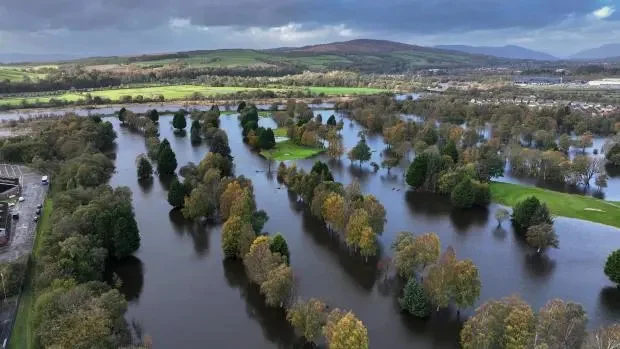 Historic Scottish golf course submerged by Storm Boelo flooding, faces extensive damage
