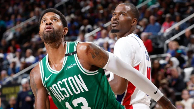 Things are looking up for Paul George in his first season in Boston.
