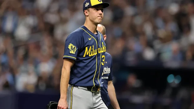 World Series: Brewers ace Jacob Misiorowski leaves Game 5 start early after meeting with medical trainer on the mound