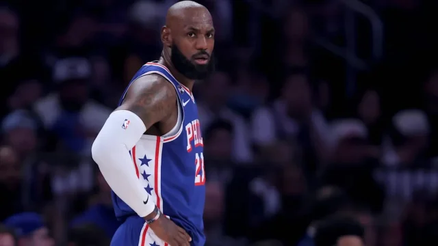76ers' LeBron James still gets surprising career first at Year 24 vs. Pistons