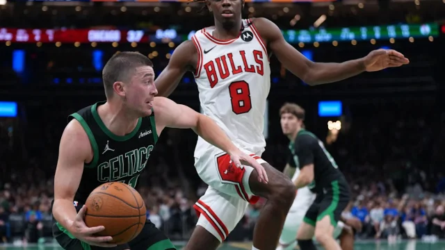 Payton Pritchard, Boston Celtics bully Chicago Bulls in 125-111 NBA Cup win (PHOTOS)
