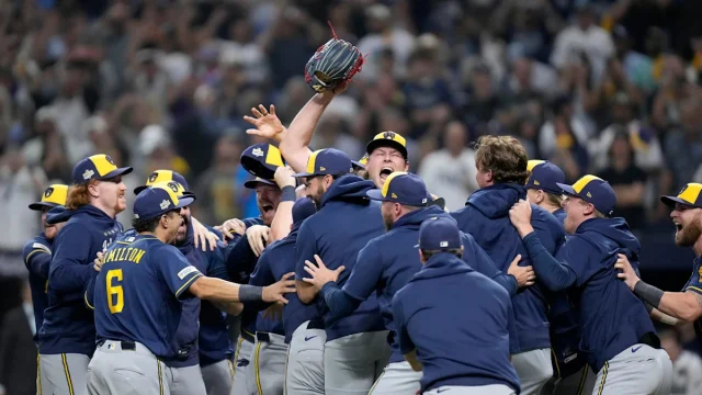 Watch Milwaukee Brewers' raucous celebrations after winning World Series