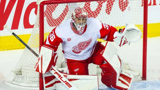 Detroit Red Wings play with fire, scorched by Flames in 2nd period