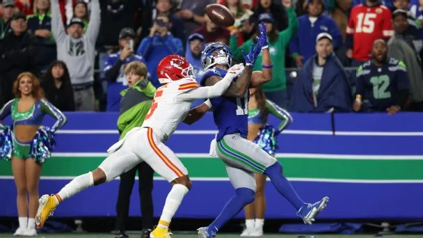 Jaxon Smith-Njigba, stifling defense help Seahawks hand Chiefs first loss