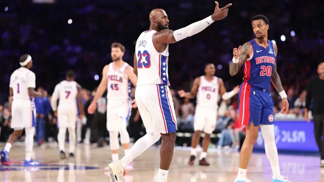 LeBron James discusses 76ers coming up short to Pistons for first loss