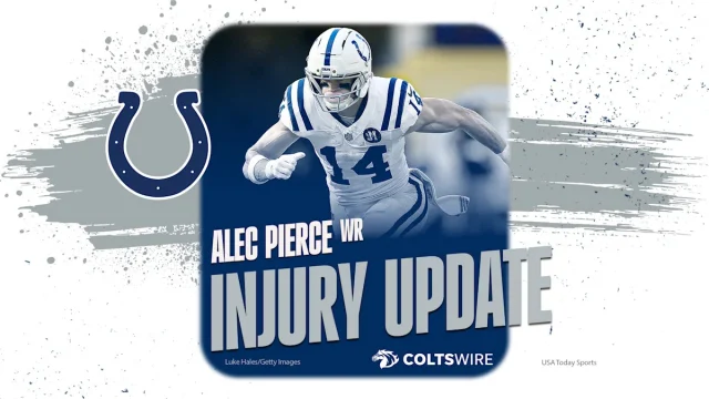 Colts WR Alec Pierce 'most likely not' returning to practice in Week 8