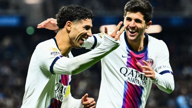 Hakimi scores 1st hat trick, adds 2 assists as Luis Enrique makes PSG history