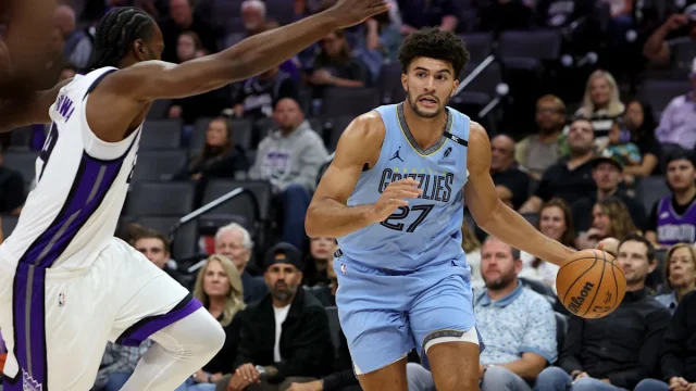 How many points did Cam Boozer score? Grizzlies at Kings box score
