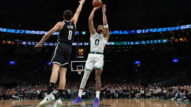 Nets' Egor Demin hurts right leg in 125-124 OT loss to Celtics